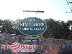 Six Lakes Country Club Community Sign